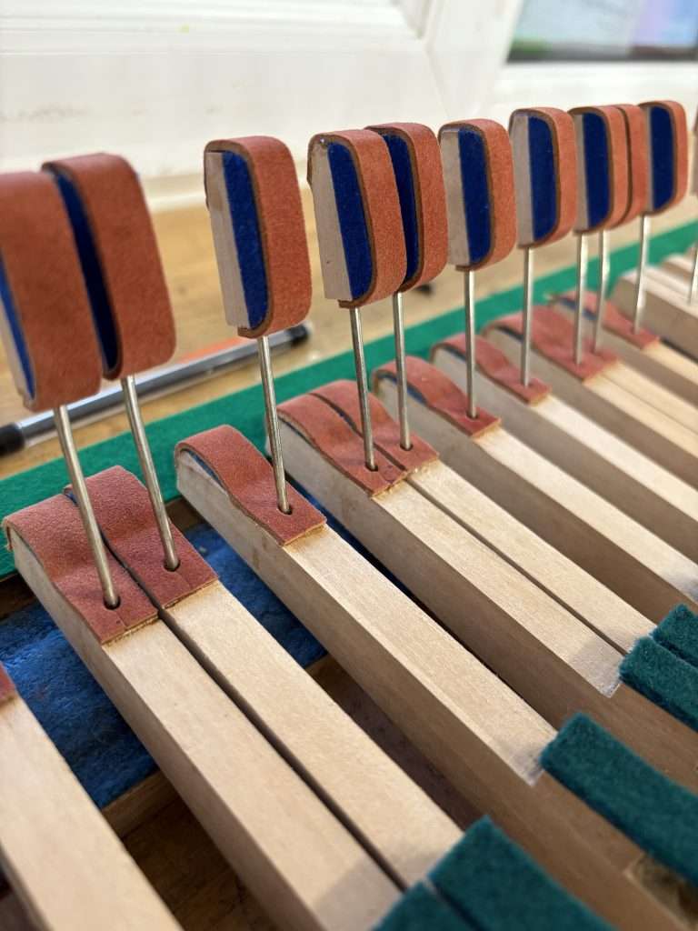 Pleyel 3 bis Samson François | Cuirs de bout de touches | Dumas Piano