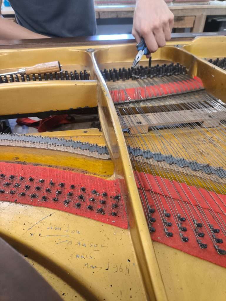 Pleyel 3 bis Samson François | Démontage des cordes | Dumas Piano
